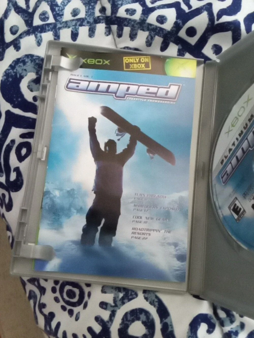 Amped Platinum Hits Xbox Game - Microsoft - Blue & White